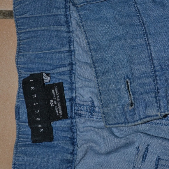 Sanctuary Blue Linen Shorts size XS - Picture 3 of 8